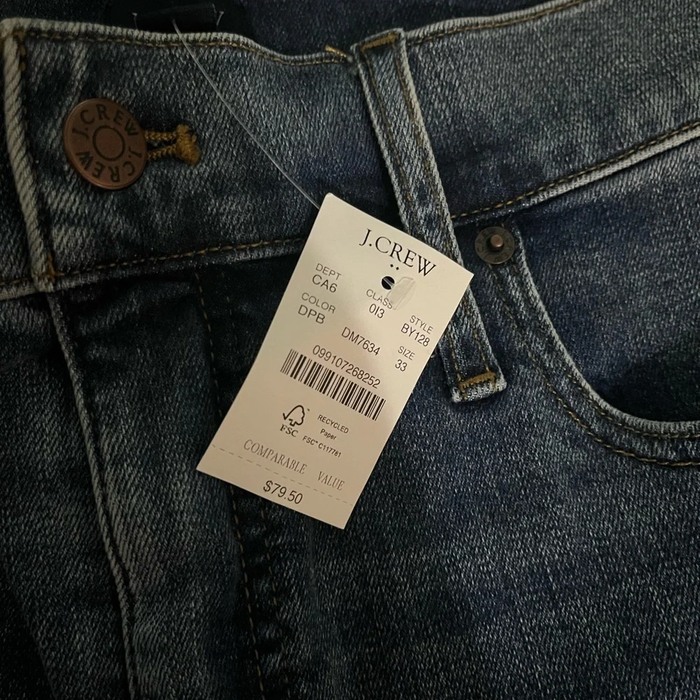 Bundle of 2 NWT J. Crew Women's Classic denim short in dark Pacific blue wash